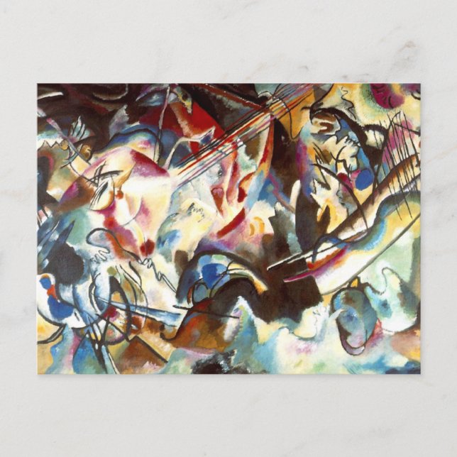 Abstrakte Zusammensetzung Kandinsky VI Postkarte (Vorderseite)