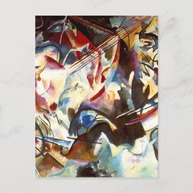 Abstrakte Zusammensetzung Kandinsky VI Postkarte (Vorderseite)