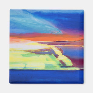 Abstrakte Zusammensetzung Magnet