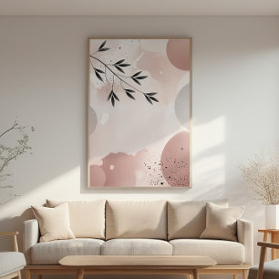 Abstrakte Zweigstelle Zen - Minimalistisches Wall Poster