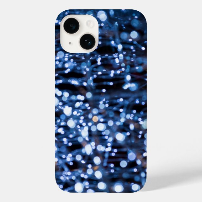 Abstrakten Blue Lights iPhone Case (Rückseite)