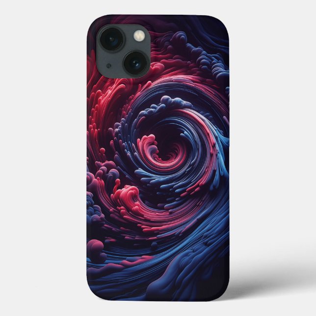 Abstrakter 3D-Fluid-Wirbel-Handyhülle - Tiefes Mag Case-Mate iPhone Hülle (Rückseite)