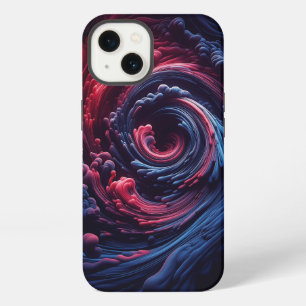 Abstrakter 3D-Fluid-Wirbel-Handyhülle - Tiefes Mag iPhone Hülle