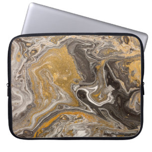 Abstrakter Acrylgrund aus Marmor. Naturmarmor Laptopschutzhülle