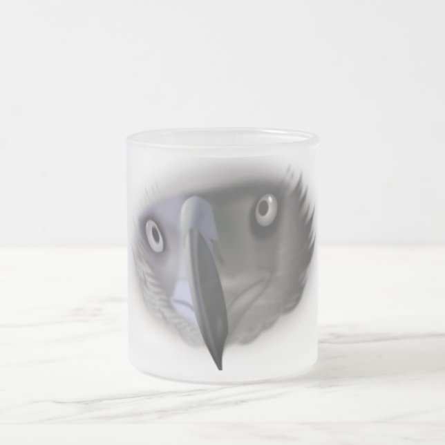 Abstrakter Adler mit Mattierter Tasse (Mittel)