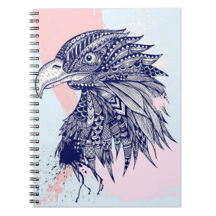 Abstrakter Adler Notizblock