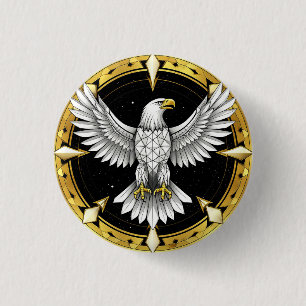 Abstrakter Adlerspread Wings Button