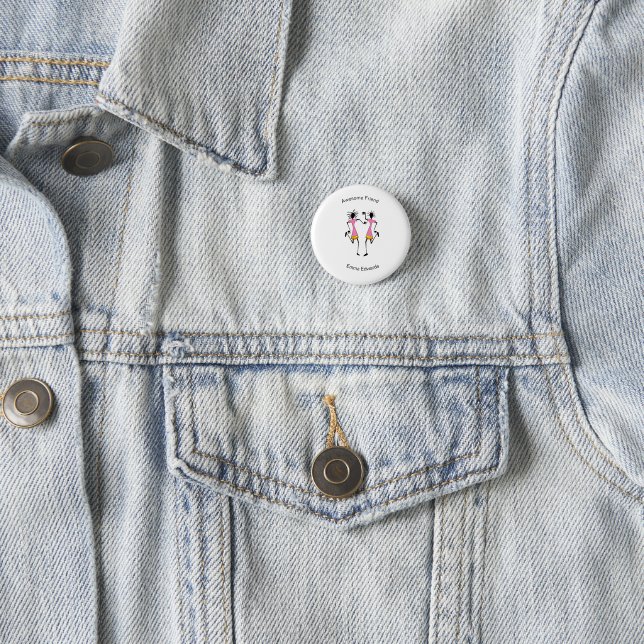 Abstrakter, afrikanischer Art Phantastischer Tanz  Button (Beispiel)