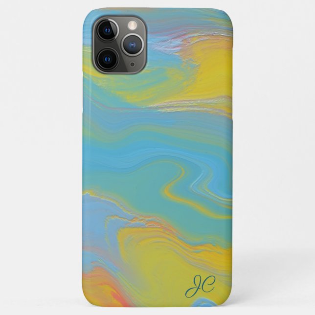 Abstrakter Akrylfluss - Sommerfrische Case-Mate iPhone Hülle (Rückseite)