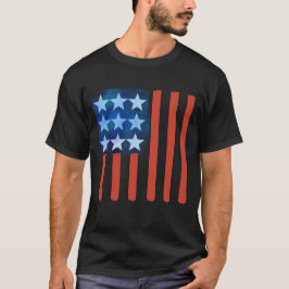 ABSTRAKTER AMERIKANISCHER FLAG-T - SHIRT