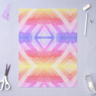 Abstrakter Aquarell-Geometrischer Hintergrund zum Seidenpapier