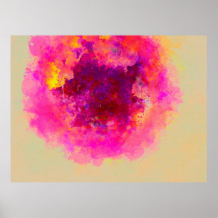 Abstrakter Aquarellhintergrund Farbige Textur.  Poster