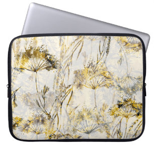 Abstrakter Aquarellhintergrund: Leuchter, Wacholde Laptopschutzhülle