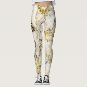 Abstrakter Aquarellhintergrund: Leuchter, Wacholde Leggings