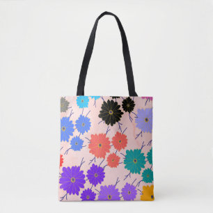 Abstrakter Aquarellhintergrund mit Blume Tasche