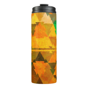 Abstrakter Aquarellhintergrund. Ölmalerei Thermosbecher