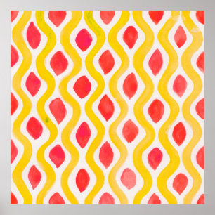 Abstrakter Aquarellhintergrund Poster