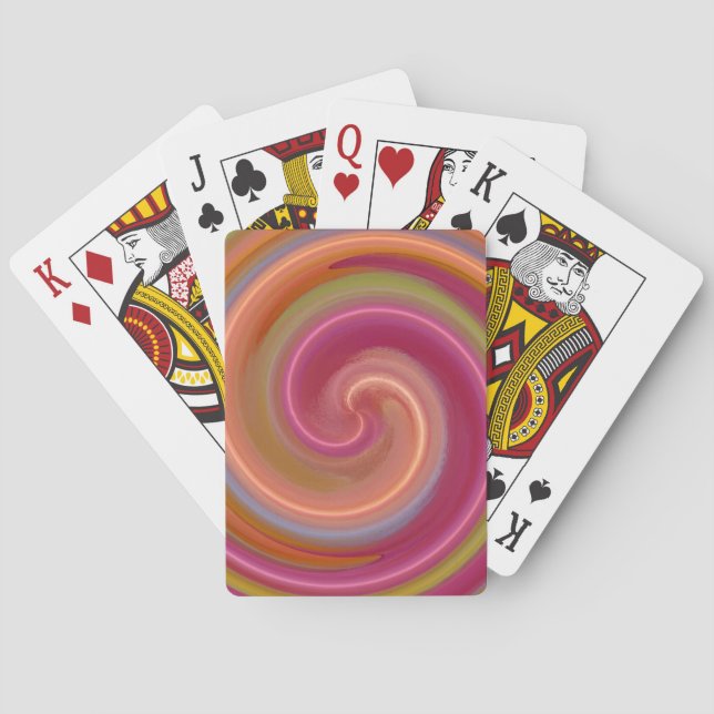 Abstrakter Artikel 3 Spielkarten (Rückseite)