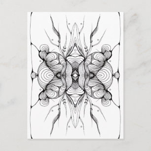 Abstrakter Artikel VIII Postkarte