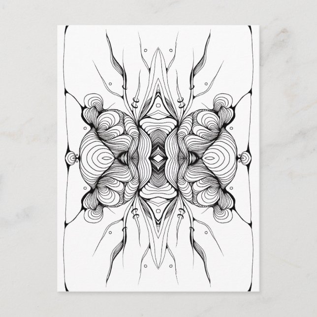 Abstrakter Artikel VIII Postkarte (Vorderseite)