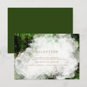 Abstrakter atemberaubender Smaragd-Kristall-Achat Einladung