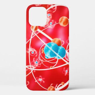 Abstrakter Atom-Hintergrund, chemisches Modell von Case-Mate iPhone Hülle