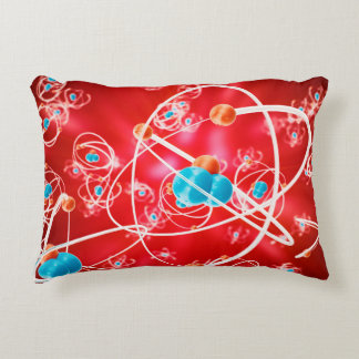 Abstrakter Atom-Hintergrund, chemisches Modell von Dekokissen