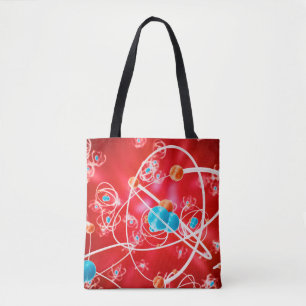 Abstrakter Atomhintergrund, Chemie-Modell eines Mo Tasche