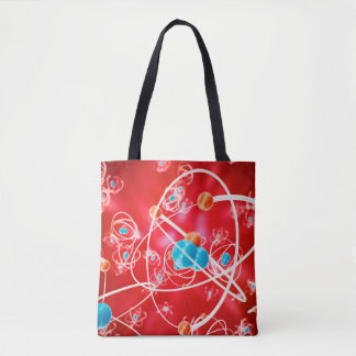 Abstrakter Atomhintergrund, Chemie-Modell eines Mo Tasche