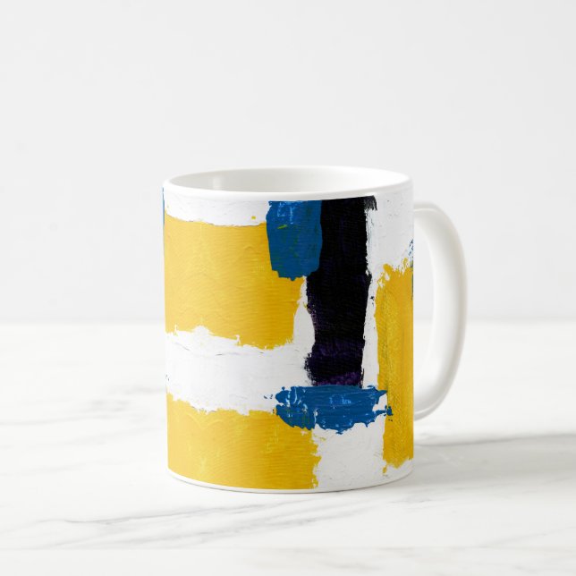 Abstrakter Ausdruck Nr. 2 von Michael Moffa Kaffeetasse (VorderseiteRechts)
