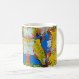 Abstrakter Ausdruck Nr. 8 von Michael Moffa Kaffeetasse