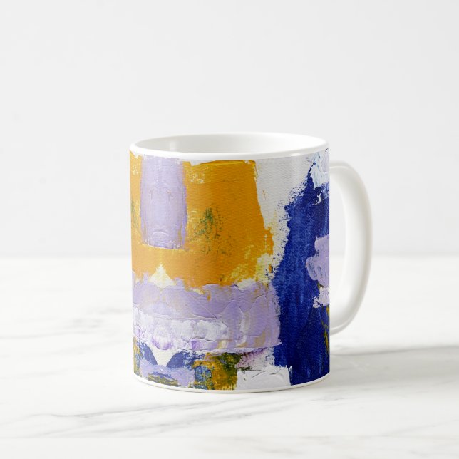 Abstrakter Ausdruck Nr. 9 von Michael Moffa Kaffeetasse (VorderseiteRechts)