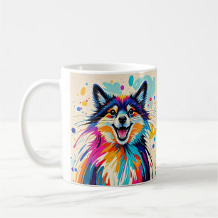 Abstrakter Bär niedliche glückliche Tierkunst Kaffeetasse