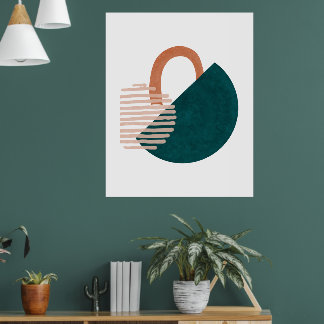 Abstrakter Bauhaus Geometrischer Moderner Wandkuns Poster