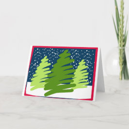 Abstrakter Baum 2 Feiertagskarte