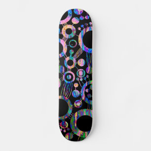 Abstrakter Baum - Farbtex 03 Skateboard