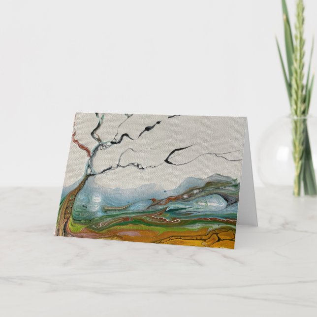 Abstrakter Baum Karte (Vorderseite)
