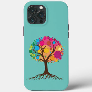 Abstrakter Baum mit Wurzeln und bunten Blätter. Case-Mate iPhone Hülle
