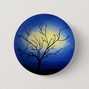 Abstrakter Baum - Moderne Kunst Button