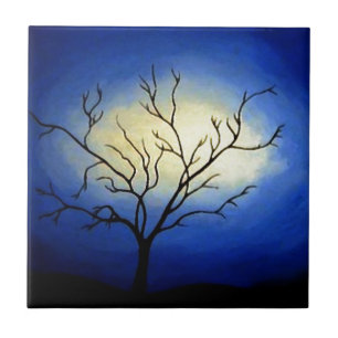 Abstrakter Baum - Moderne Kunst Fliese