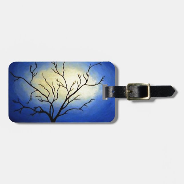 Abstrakter Baum - Moderne Kunst Gepäckanhänger (Vorderseite horizontal)