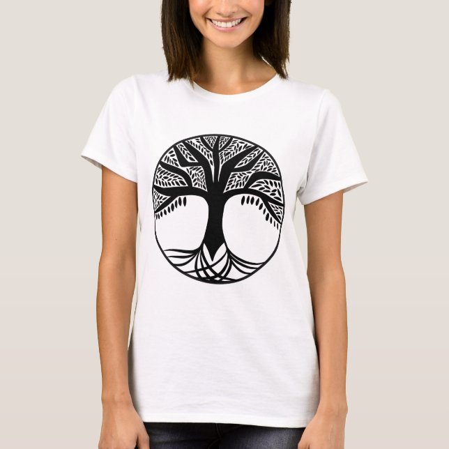 Abstrakter Baum T-Shirt (Vorderseite)