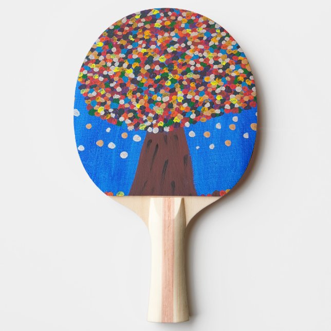 Abstrakter Baum Tischtennis Schläger (Vorderseite)