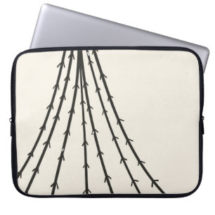 Abstrakter Baummond Laptopschutzhülle