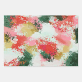 Abstrakter Beifall Geschenkpapier Set