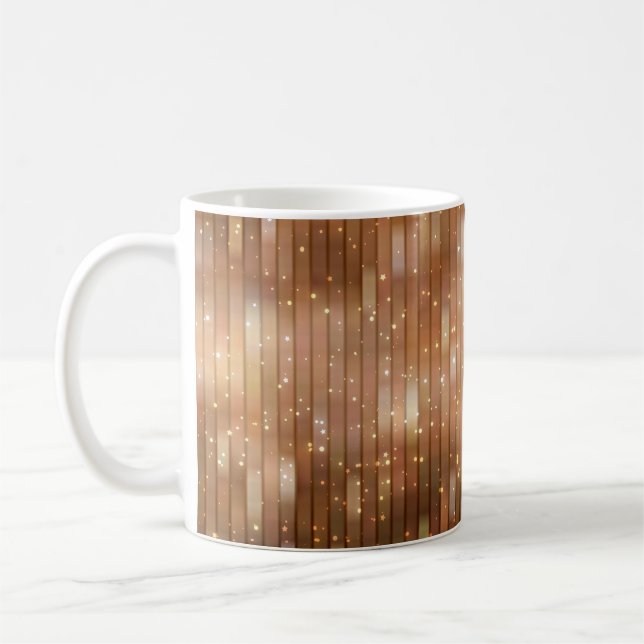 abstrakter, beigefarbener Hintergrund Kaffeetasse (Links)