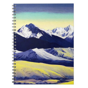 Abstrakter Berg   Notebook-Journal Notizblock