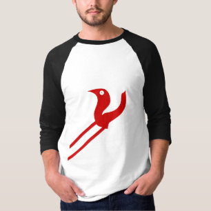 Abstrakter Bird Letter Fusion Graphic T - Shirt