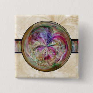 Abstrakter BlaseMandala mit Band Button