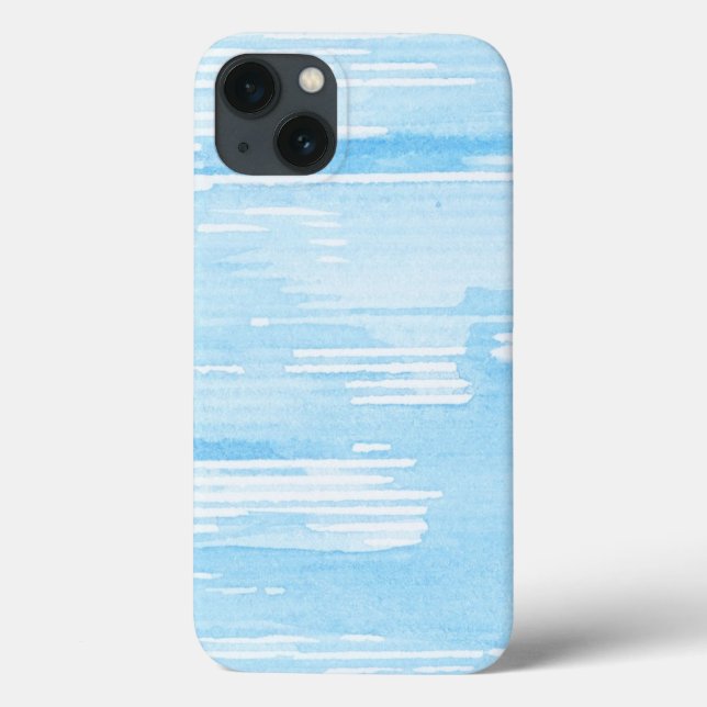 Abstrakter blauer Aquarellhintergrund, Textur. 2 Case-Mate iPhone Hülle (Rückseite)